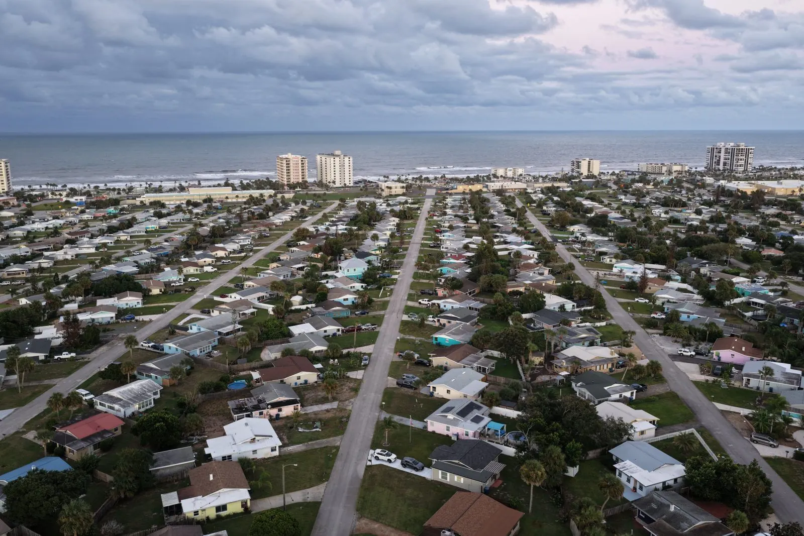 Before editing: the same photo straight off the drone